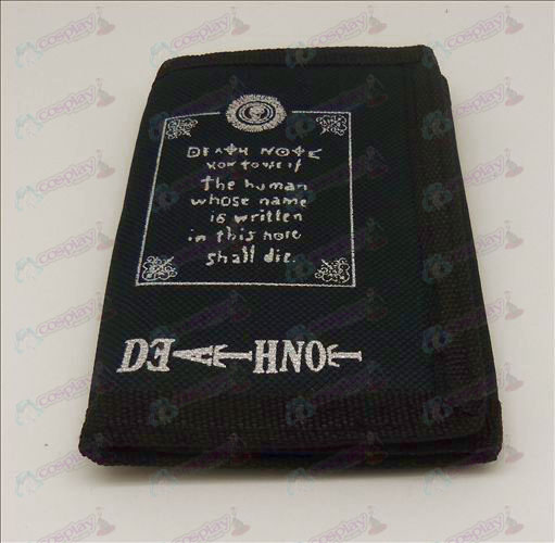 Canvas Brieftasche (Death Note Zubehör Text 1)