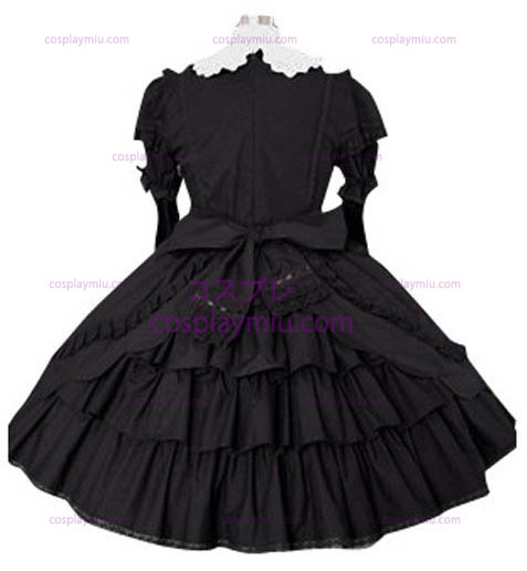 Black And White Klasseic Lolita Cosplay Kleid