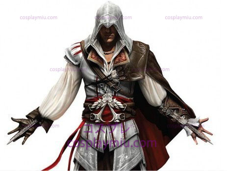 Assassin 's Creed II Ezio Cosplay White Edition