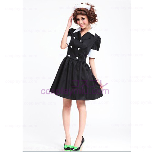 Lolita Cosplay Kostüme / Black Barbie Doll Maid Kostümes