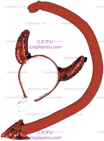 Sequin Teufel Horn / Tail Set