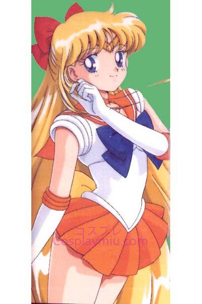 Sailor Moon Sailor Venus Minako Aino lange Cosplay Perücke