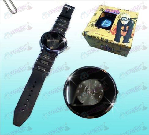 Naruto Konoha schwarz Uhren
