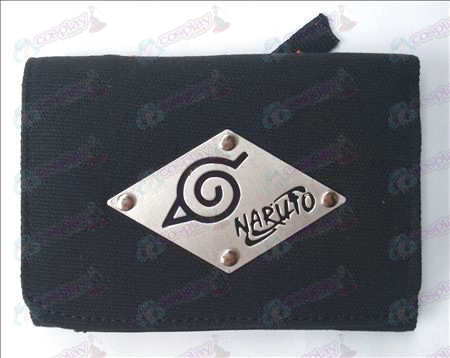 Naruto Konoha Tiepai Leinwand Brieftasche