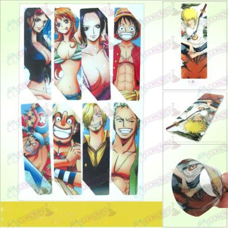 SQ013-One Piece Anime Zubehör große Bookmarks (5 Version des Preises)