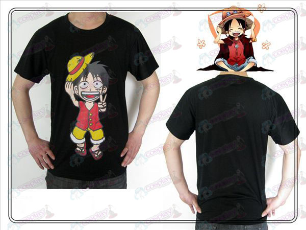 One Piece Ruffy Zubehör T-Shirt (schwarz)