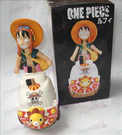 One Piece Ruffy doll Zubehör Spardose (Sonne 15cm)