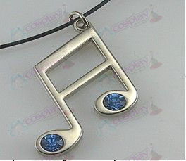 Hatsune note 2 blaue Diamant-Halskette