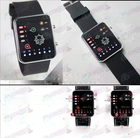 (CrossFire Zubehör) Vier-Farben-Silikon-Band Binary LED Watch