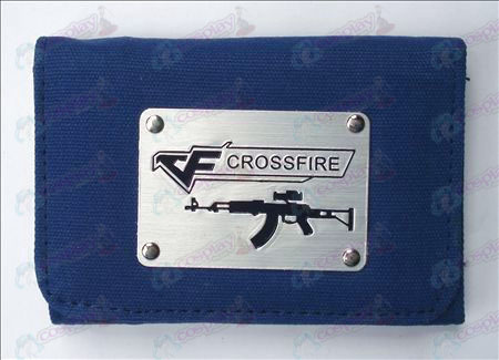 CrossFire Zubehör White Canvas Wallet (Blau)