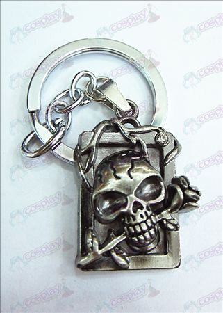 Death Note Zubehör Partei Lizenzierung dimensional Schädel Stirnband Diamant Schlüsselring (altes Silber