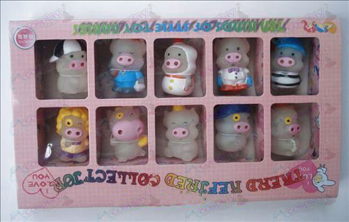McDull Schwein Puppe transparenten Box