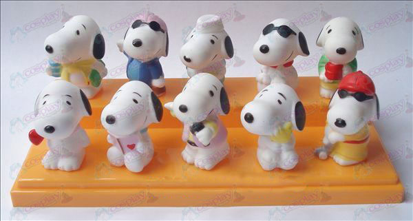 10 Snoopy Puppe Kunststoff Teich