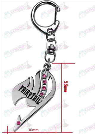 Fairy Tail Schlüsselanhänger mit Diamant (rosa Diamant)
