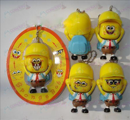 SpongeBob Schwammkopf Zubehör Gesicht Puppe Ornamente (a) blaue Tasche
