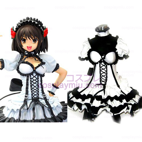 Haruhi Suzumiya schwarzen Kleid Lolita Cosplay Kostüme