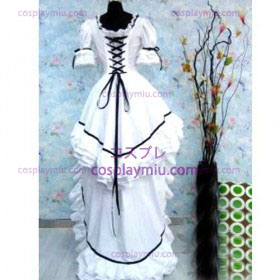 Klasseic White Lolita Cosplay Kostüme