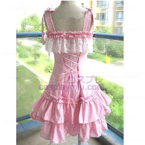 Pink Lace Prinzessin Kleid Lolita Cosplay Kostüme