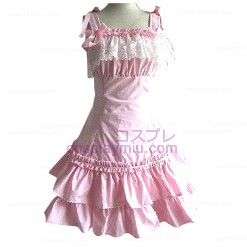 Pink Lace Prinzessin Kleid Lolita Cosplay Kostüme