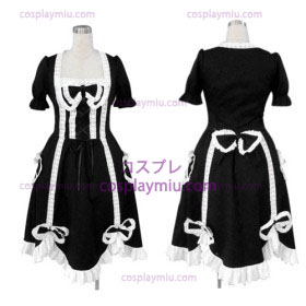 Schwarze Gothic Lolita Cosplay Kostüme