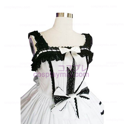 Spitzenbesatz Gothic Lolita Cosplay Kleid