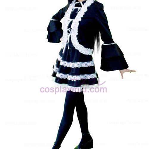 Black Lolita Halloween Cosplay Kostüme
