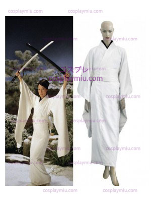 Weiß Kill Bill O-Ren Ishii Kimono Cosplay Kostüme