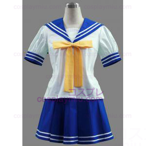 Lucky Star Sakura School Girl Summer School Uniform Cosplay Kostüme