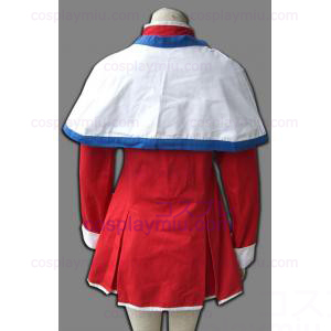 Kanon Girl Blue Edge-Schal Uniform Cosplay Kostüme