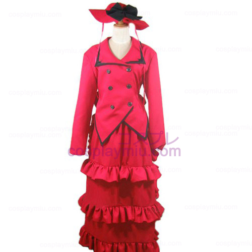 Black Butler Madam Red Angelina Dalles Halloween Cosplay Kostüme