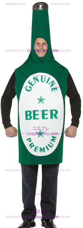 Grüne Bierflasche Kostüme
