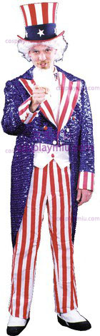 Uncle Sam Sequin Large Deluxe