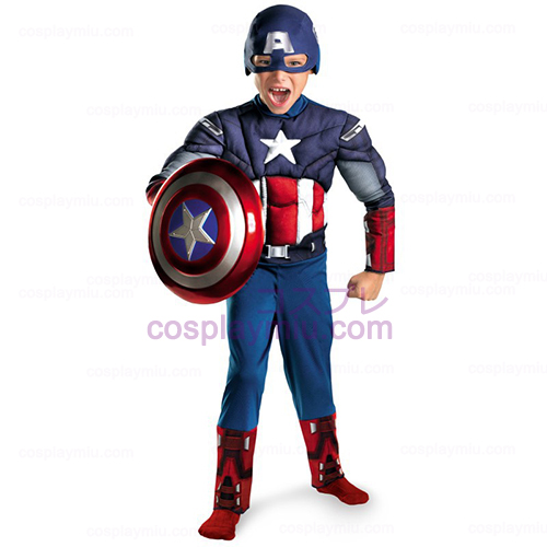 The Avengers Captain America Klasseic Muscle Chest Child Kostüme