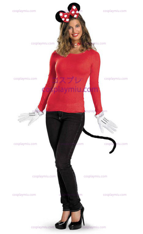 Red Minnie Maus Adult Kostüme Kit