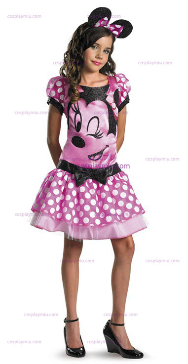 Clubhouse Minnie Maus Pink Child Kostüme