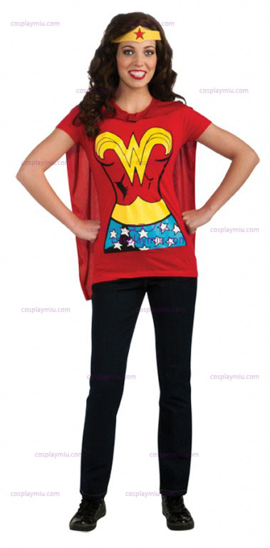 Wonder Woman Erwachsene Shirt Kostüme