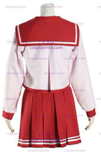 Red Long Sleeves Halloween Cosplay School Uniform