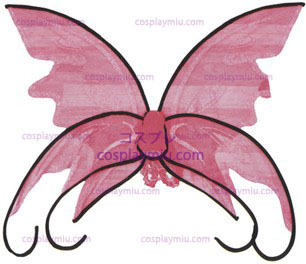 Flügel Butterfly Pink W / Blk Trm