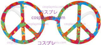 Brille Peace Sign Psychedelic