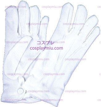 Handschuhe Herren Nylon W / Snap, Weiß