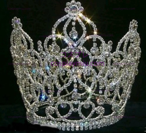 Silver-Tone Strass Crown-CT013
