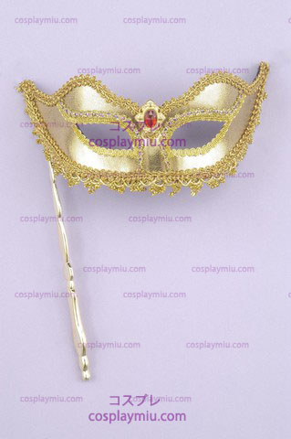 Venezianische Maske Stick-Gold-